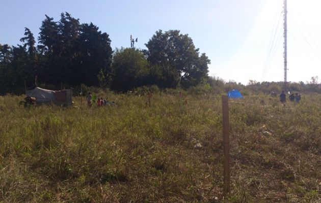 Predio usurpado en Río Tala. Foto: Visión Regional